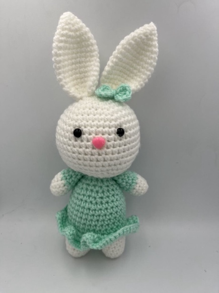 Bunny White Lime Green