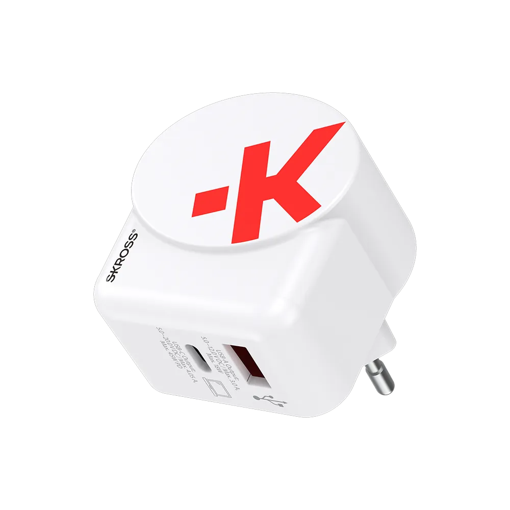 Euro USB Charger AC45PD with USB C cable